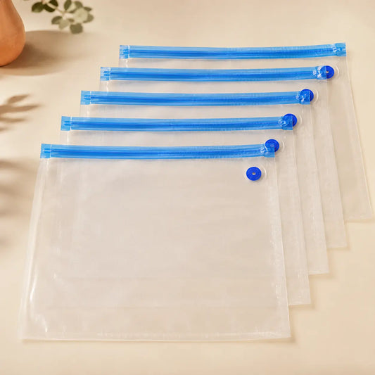 FreshLock™ vakuumpåsar med ventil – 5-pack (30 × 34 cm)